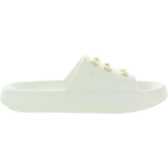 Kenneth Cole Women's Mello EVA Pearl Embellished Slide Sandal White Size 7 - Picture 3 of 6